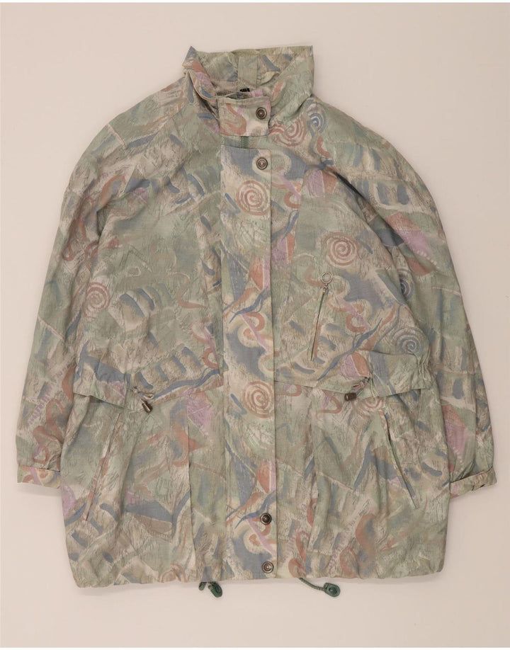 VINTAGE Womens Oversized Windbreaker Jacket EU 40 Medium Green Vintage Vintage and Second-Hand Vintage from Messina Hembry 