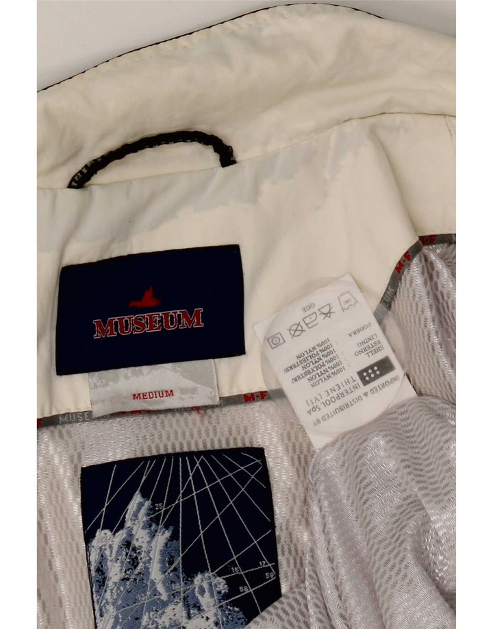 Męska kurtka użytkowa Museum Graphic UK 38 Nylon w kolorze średniej bieli