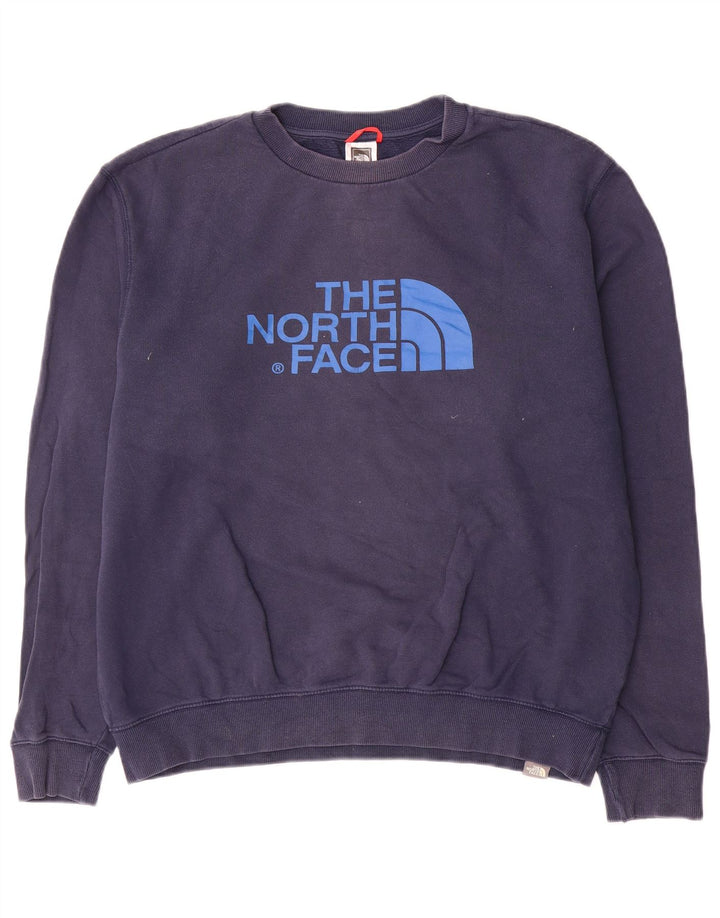 Męski sweter The North Face Graphic o regularnym kroju, duży, granatowy