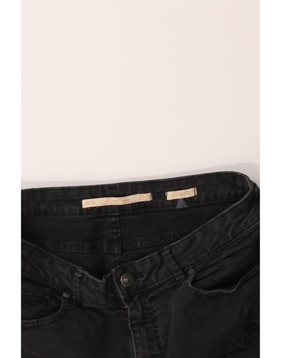 ZARA Womens Distressed Slim Jeans EU 40 Medium W32 L29 Black Vintage Zara and Second-Hand Zara from Messina Hembry 