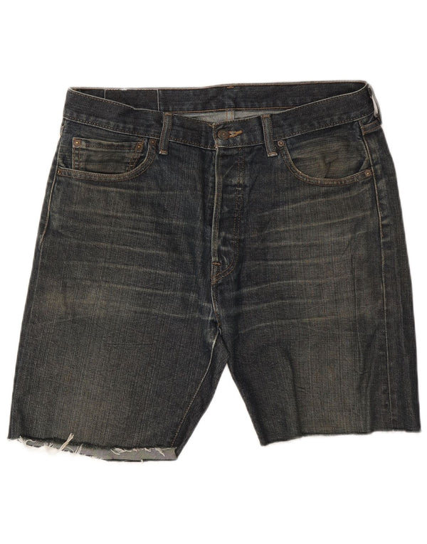 Męskie spodenki jeansowe LEVI'S 501 W34, duże, niebieskie, bawełniane