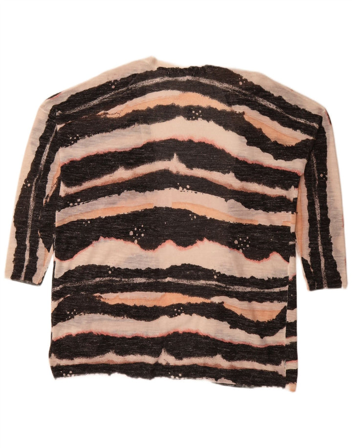 Marks & Spencer Damski sweter rozpinany z rękawem 3/4, UK 14, średni czarny