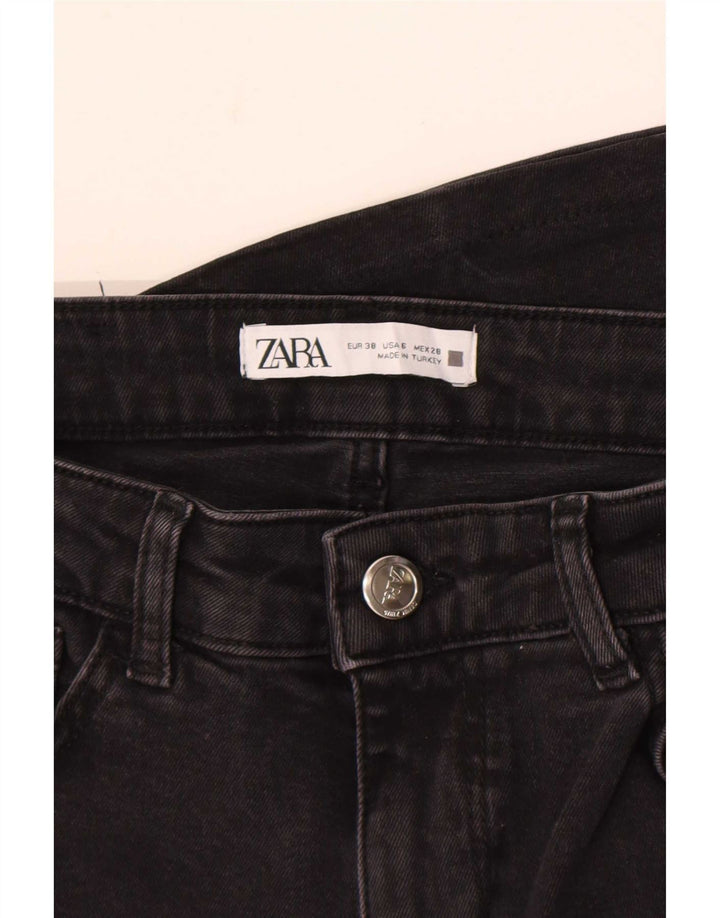 Damskie jeansy rozkloszowane Zara EU 38 Small W28 L32 Czarne