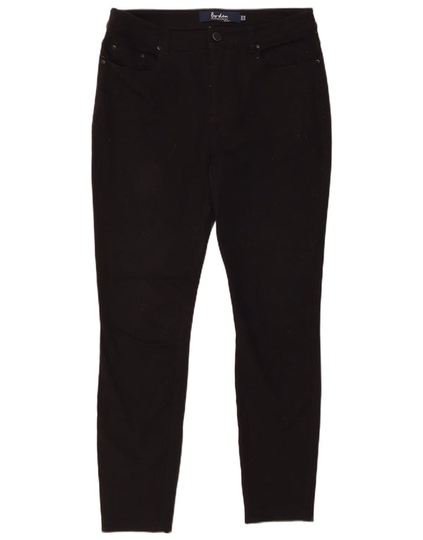 Damskie jeansy skinny z wysokim stanem BODEN UK 12 Medium W30 L28 Czarna wiskoza