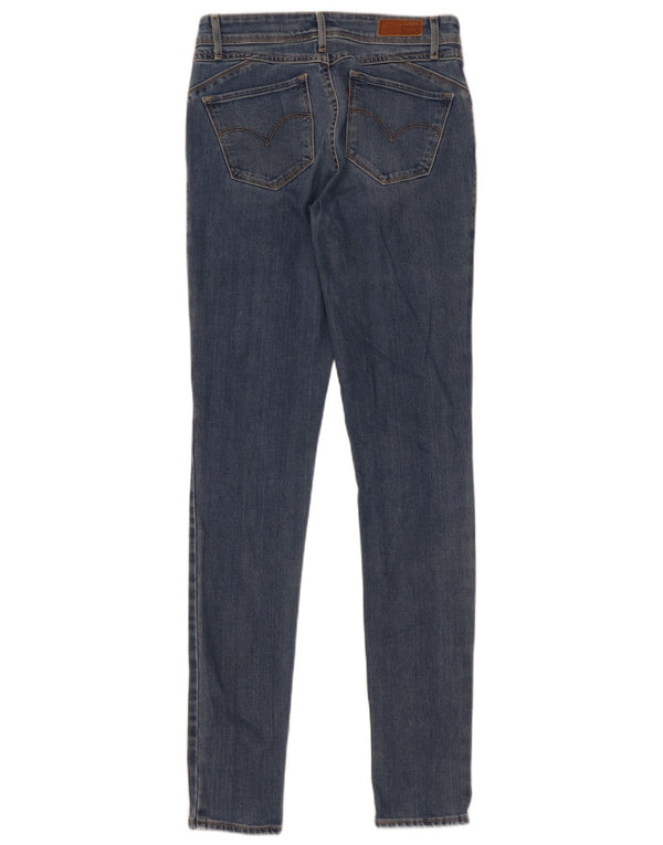 Damskie jeansy Levi's Skinny W25 L34 Niebieskie bawełniane