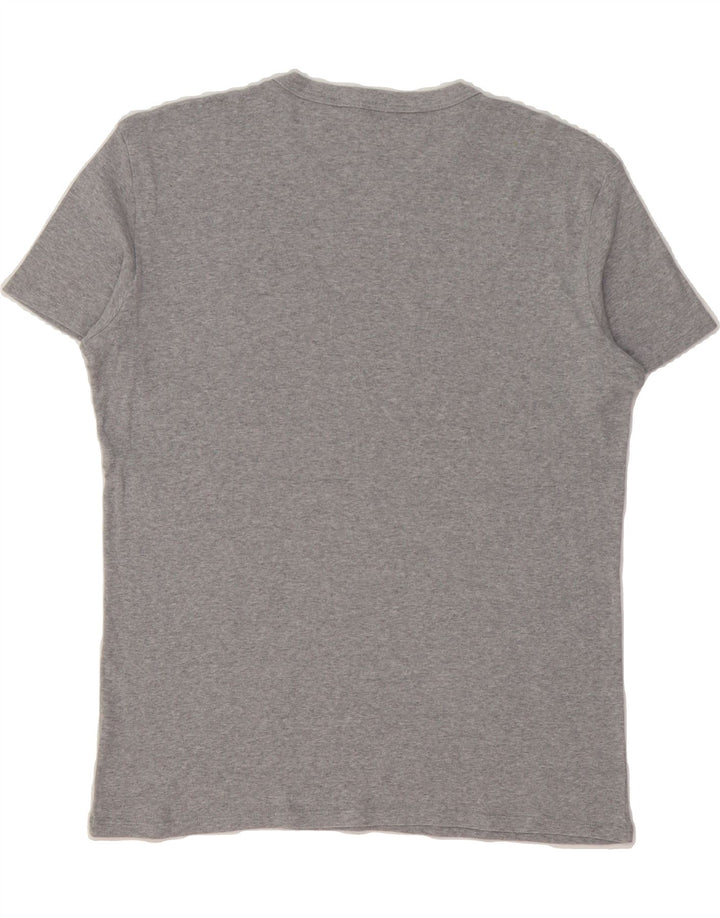 BENETTON Mens Graphic T-Shirt Top Medium Grey Vintage Benetton and Second-Hand Benetton from Messina Hembry 