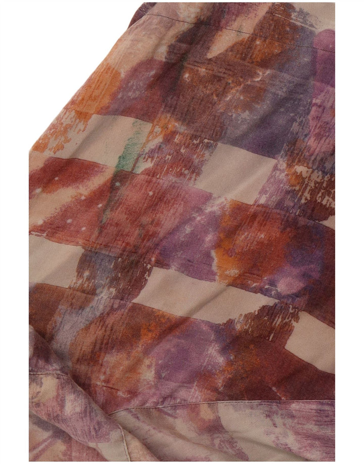 Męska koszula z krótkim rękawem EQUIPE w abstrakcyjny wzór, duża, wielokolorowa