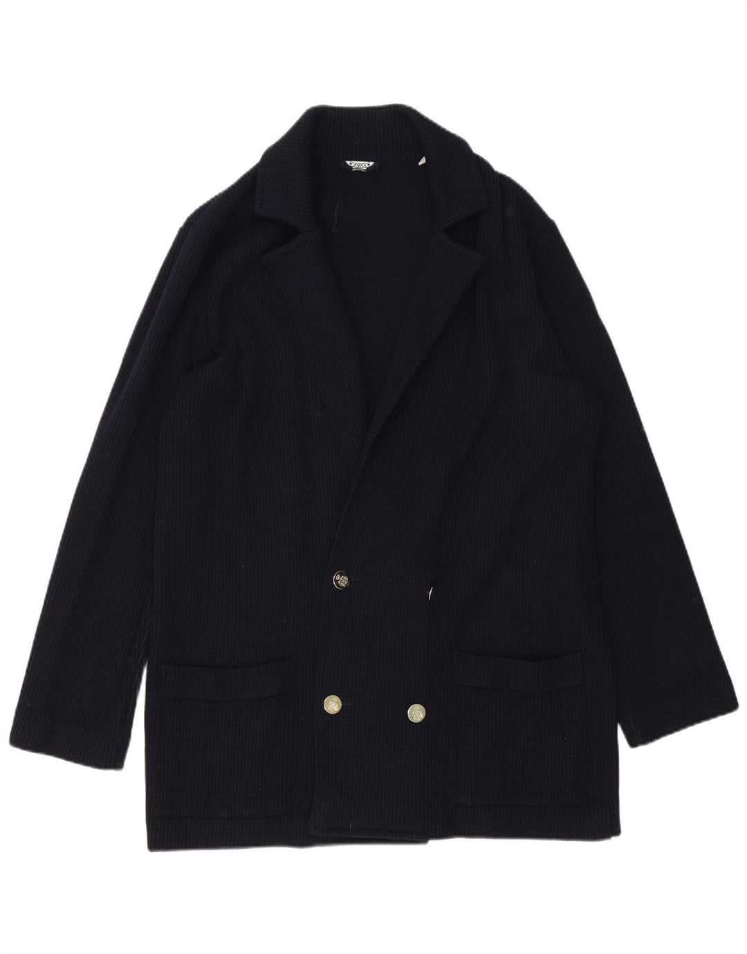 Granatowa męska marynarka z podwójnymi piersiami IT 52, duża granatowa