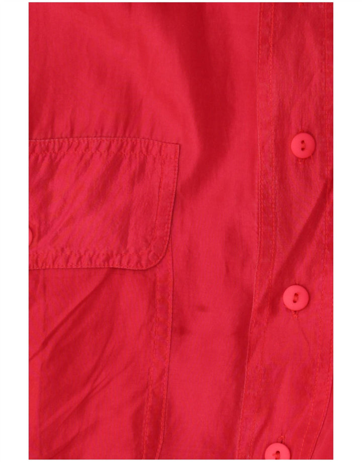 Koszula męska w stylu vintage, mała, czerwona, jedwabna