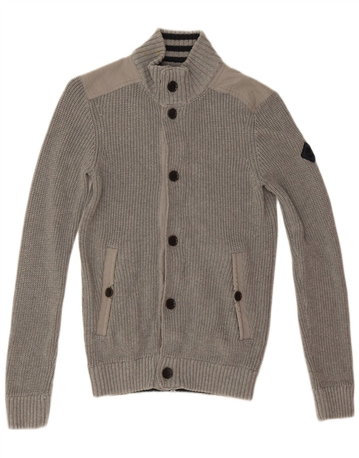 Męski sweter Timberland Earthkeepers Slim Fit, zapinany na zamek, średnio szary