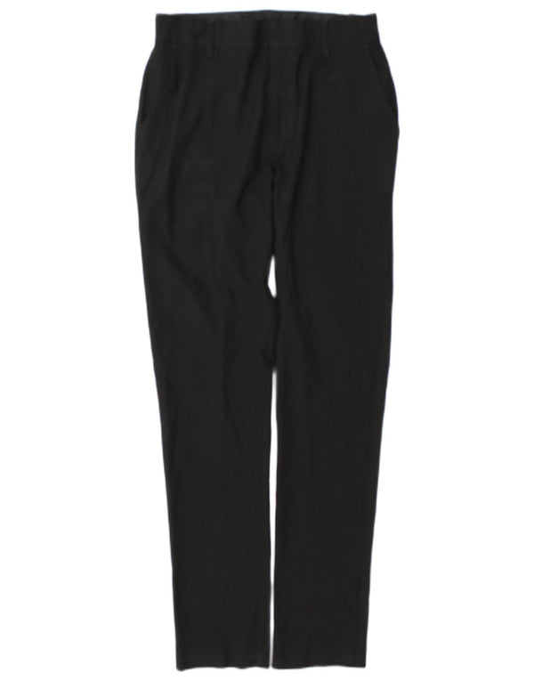 Marks & Spencer Spodnie chłopięce slim garniturowe 13-14 lat W27 L29 Czarny poliester