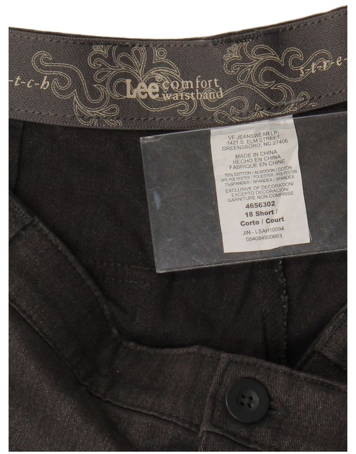 LEE Damskie proste spodnie codzienne z wysokim stanem US 18 2XL W38 L29 Szare