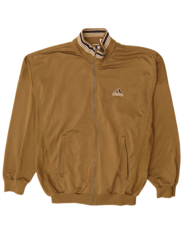 Męska kurtka dresowa Adidas UK 40/42 Medium Khaki Poliester