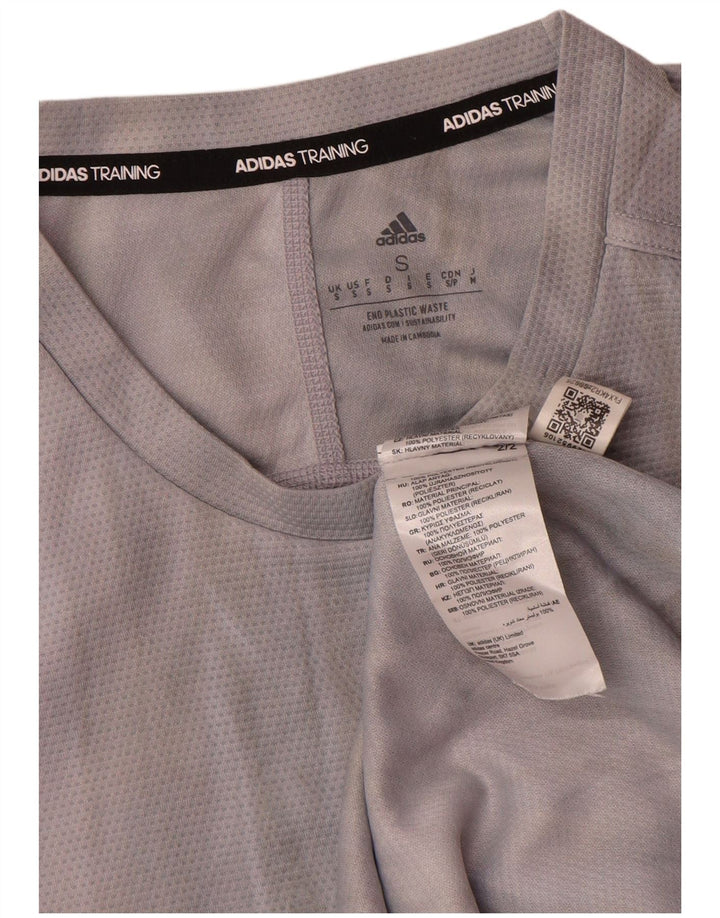 Męska koszulka Adidas Aeroready z grafiką, mała, szara koszulka z poliestru Tie Dye