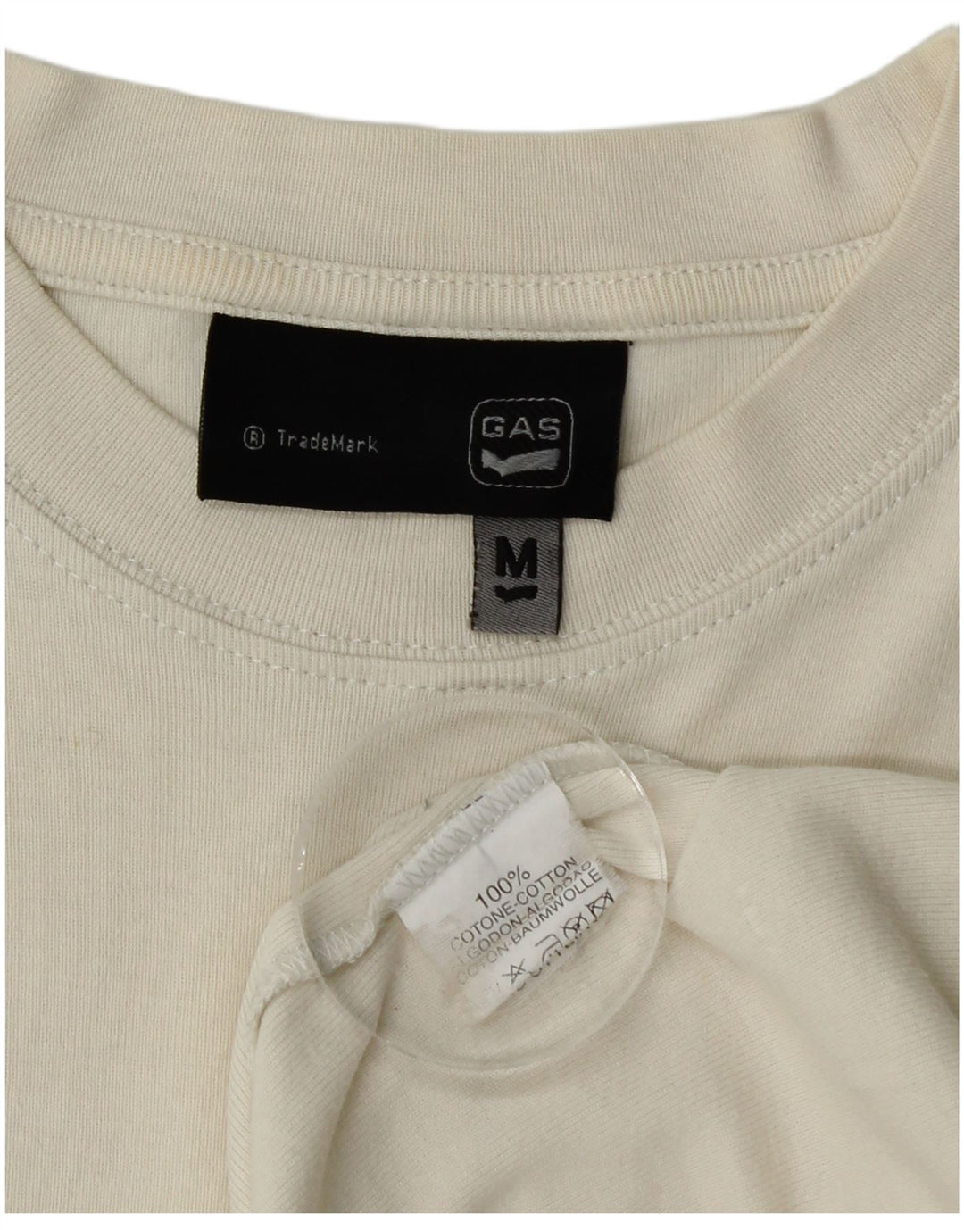 Koszulka damska Gas Top UK 12 Średnia biała bawełna