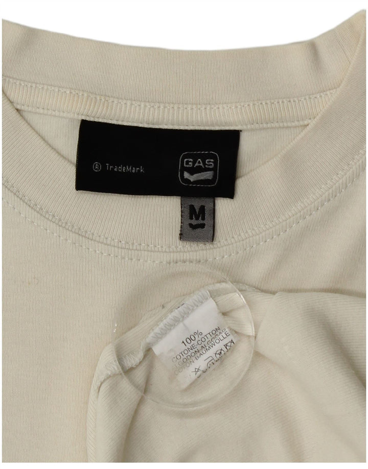 Koszulka damska Gas Top UK 12 Średnia biała bawełna