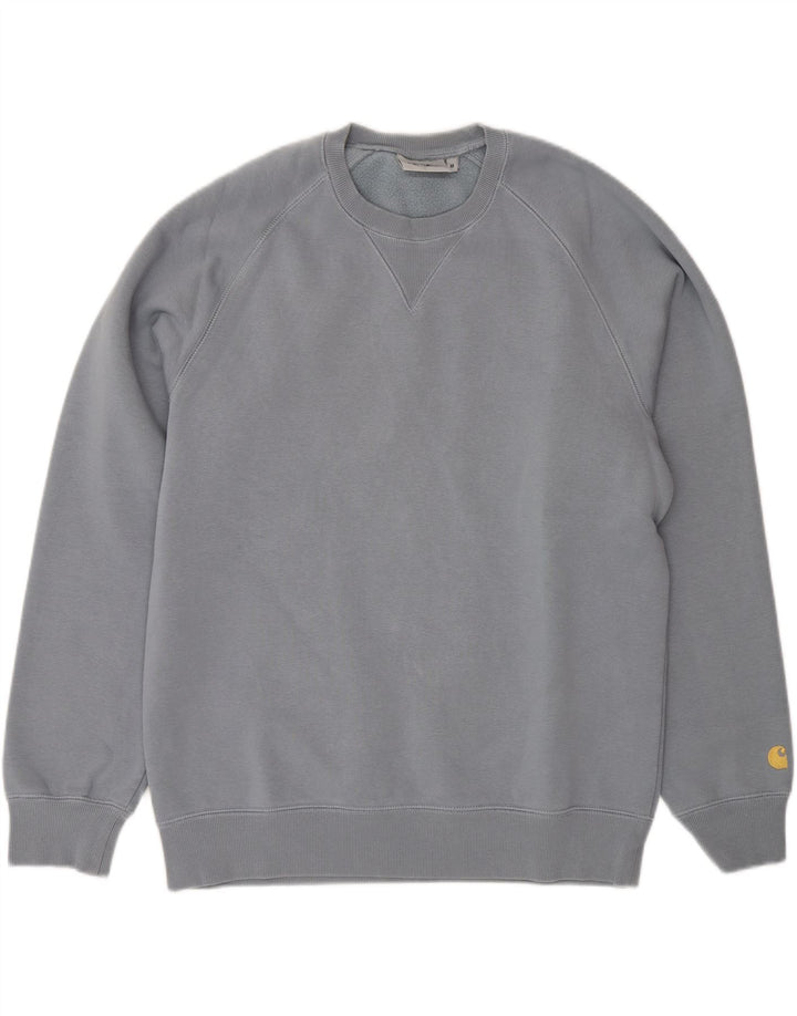 Sweter męski Carhartt, średnioniebieski, bawełniany