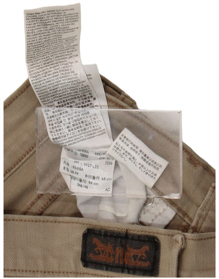 Damskie spodenki jeansowe LEVI'S 505 W27, małe, beżowe, bawełniane
