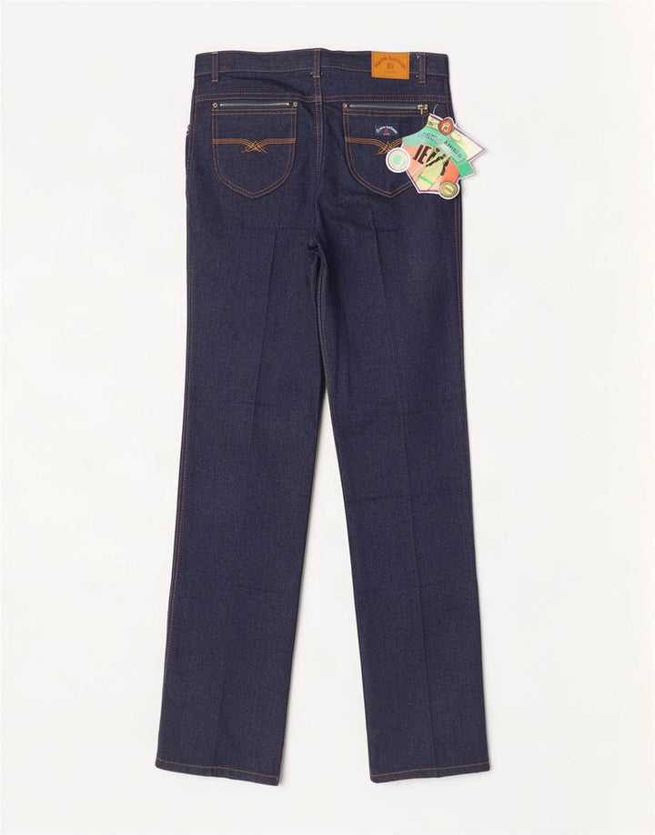 Męskie proste dżinsy Pierre Balmain W34 L34 Granatowa bawełna