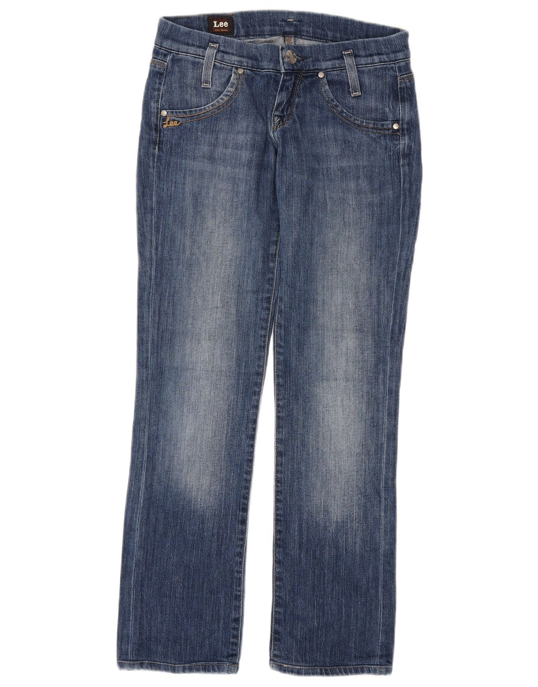 LEE Damskie jeansy Lynn Bootcut W25 L29 Niebieskie bawełniane