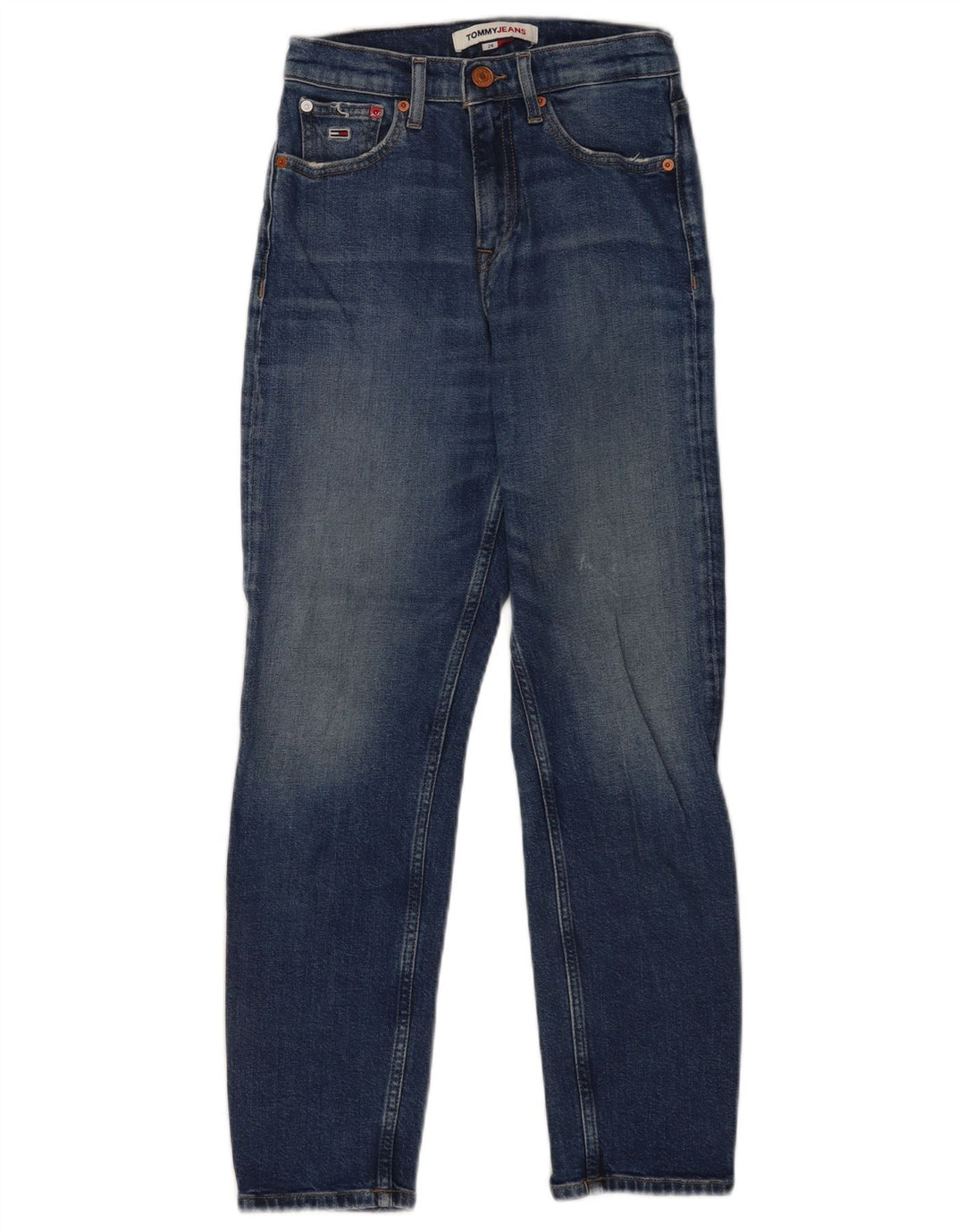 Damskie jeansy Tommy Hilfiger w trudnej sytuacji W24 L25 Niebieskie