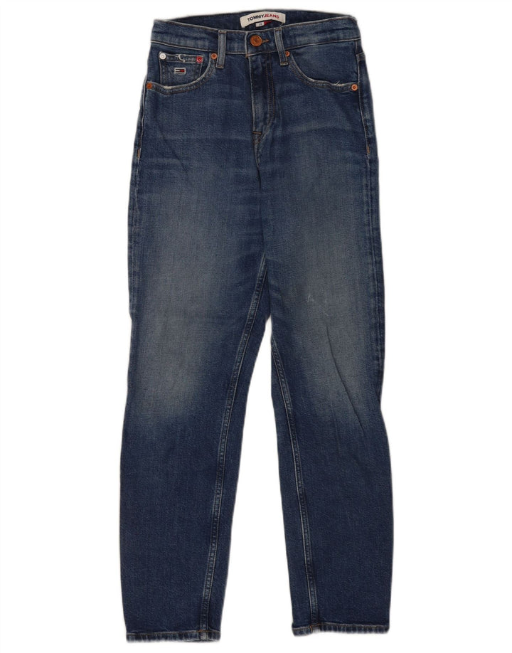 Damskie jeansy Tommy Hilfiger w trudnej sytuacji W24 L25 Niebieskie