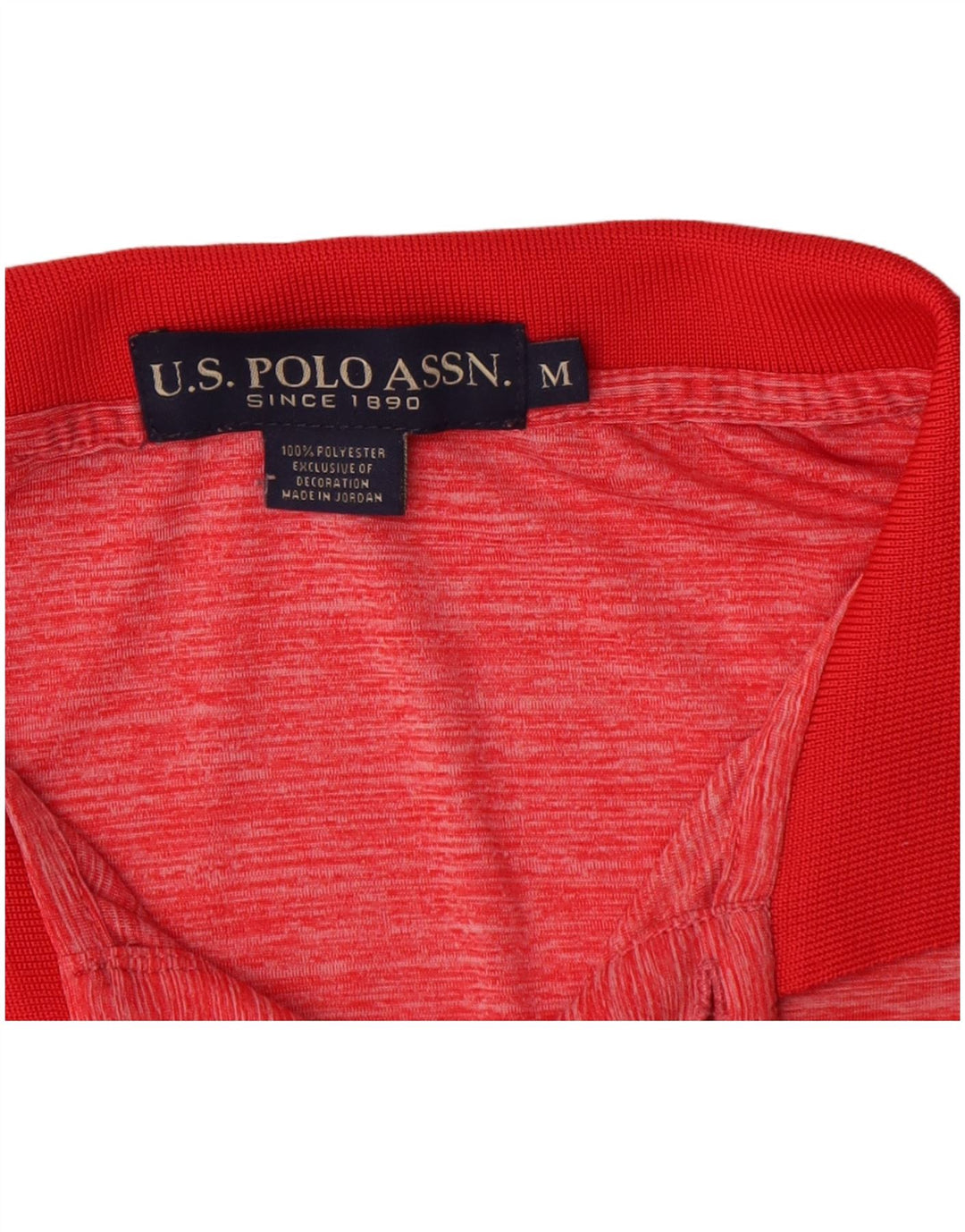 US Polo Assn. Koszula męska z poliestru w czerwone plamki