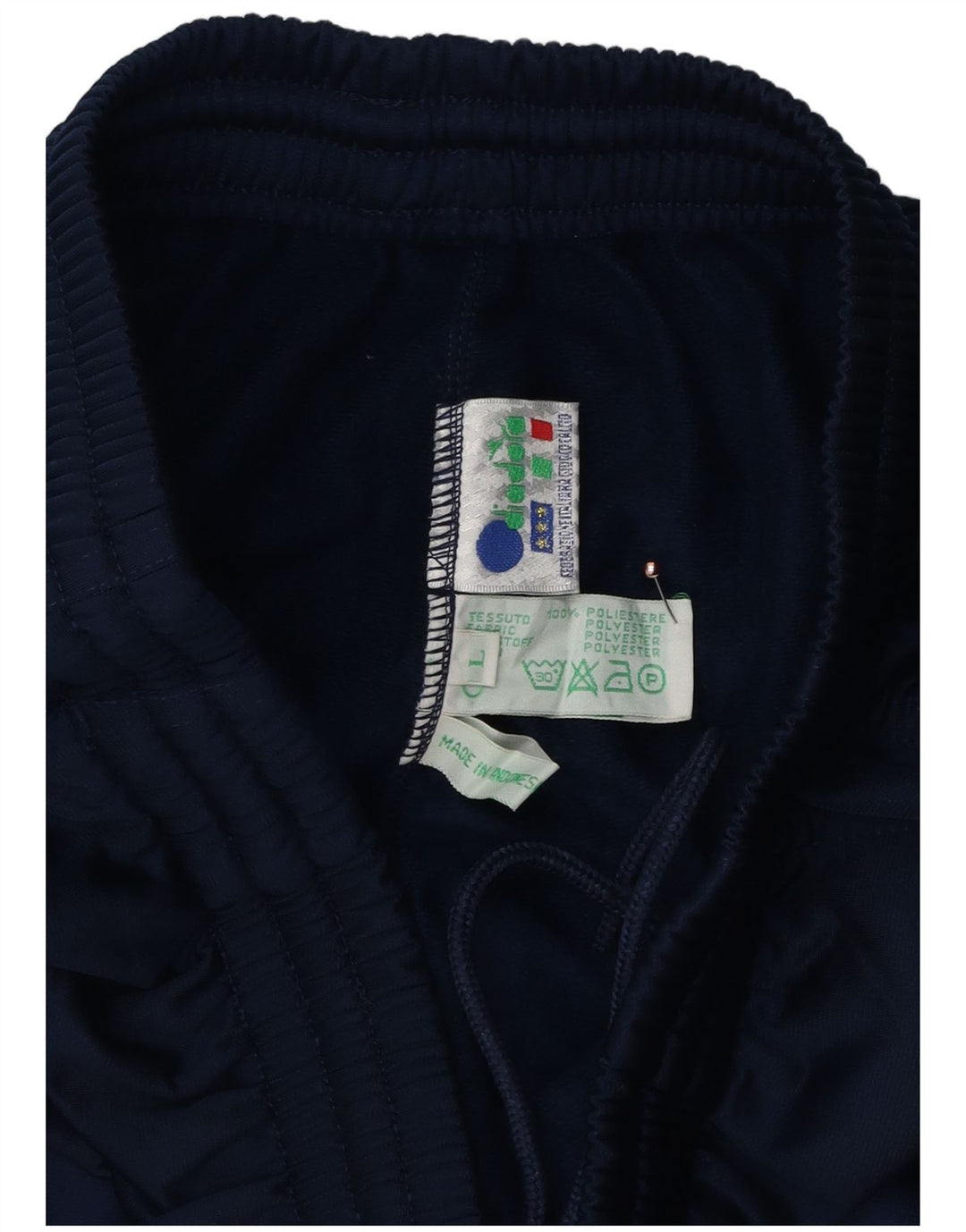 Męskie spodnie dresowe Diadora, duże, granatowe, z poliestru