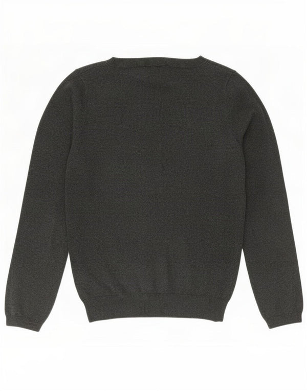 Sweter damski Zara z dekoltem w łódkę UK 18 XL, szara bawełna