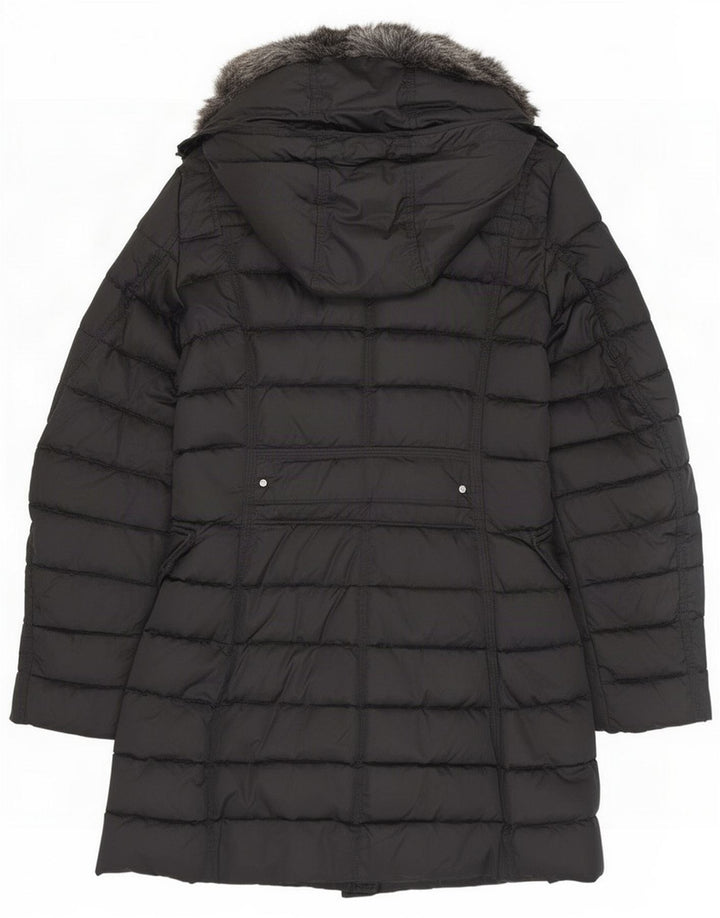 PEUTEREY Męski ocieplany płaszcz z kapturem IT 42 Medium Black