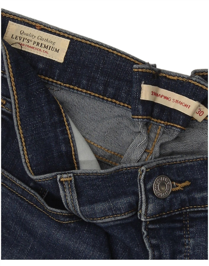 Damskie jeansy Levi's 314 Shaping Straight W30 L32 Niebieskie