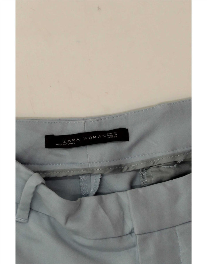 Spodnie damskie Zara Crop Chino Medium W30 L26 Niebieskie