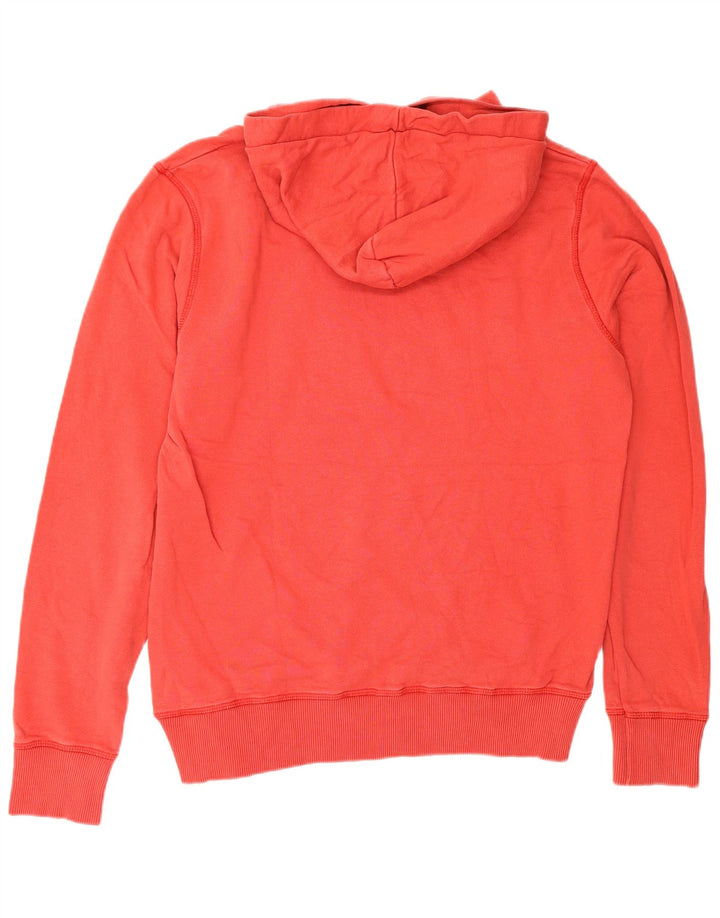 Męski sweter z kapturem i grafiką Jack & Jones, średnio czerwony, bawełniany