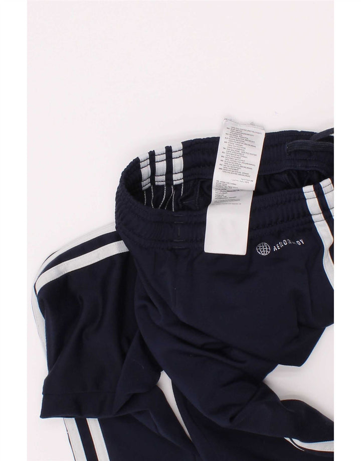 Chłopięce spodnie dresowe Adidas Aeroready 7-8 lat, granatowe, poliestrowe