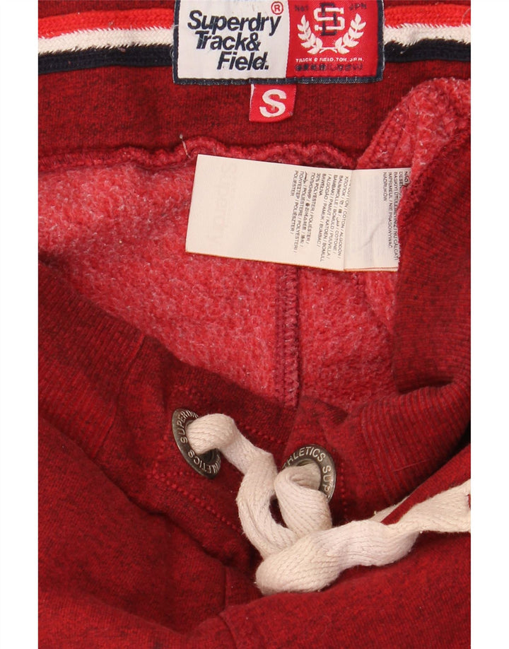 Męskie spodnie dresowe Superdry z grafiką, małe, czerwone, bawełniane