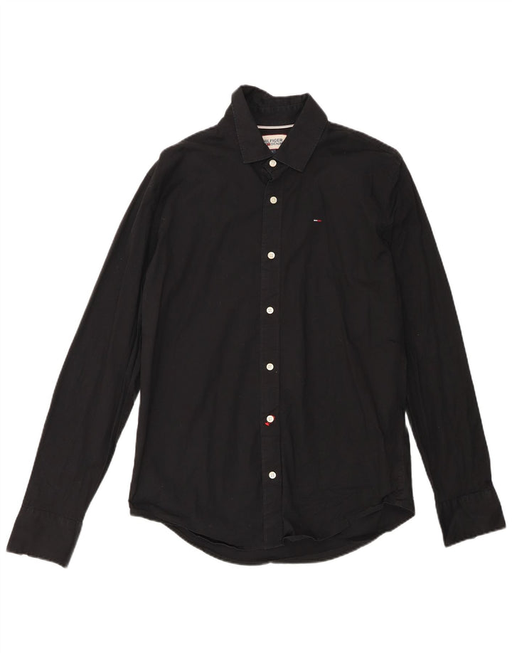 Koszula męska TOMMY HILFIGER, duża, czarna, bawełniana