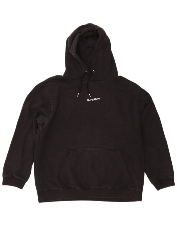 Męski sweter z kapturem Superdry XL, czarny, bawełniany