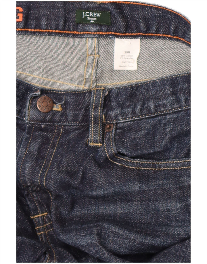 Damskie dżinsy J. Crew Hipslung Bootcut W29 L33 Granatowa bawełna