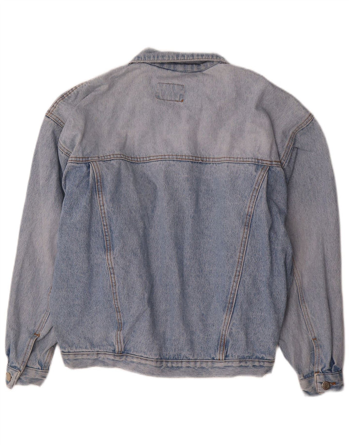 Vintage męska kurtka dżinsowa o luźnym kroju UK 36 Small Blue