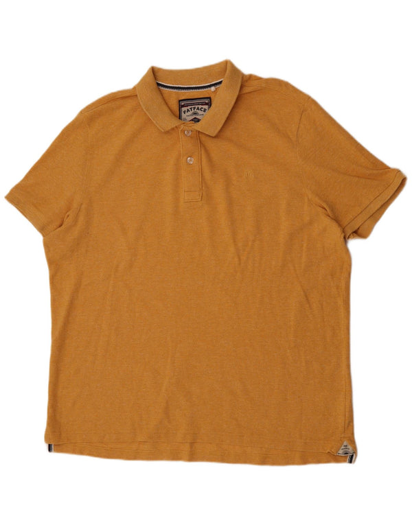 Męska koszulka polo Fat Face 3XL, żółta, bawełniana