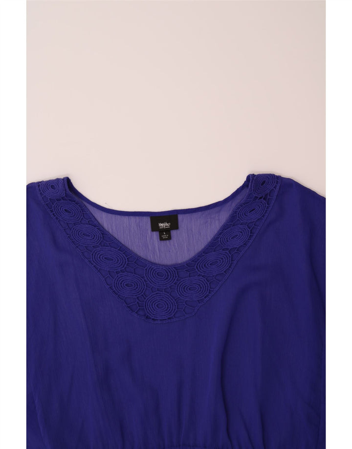 MOSSIMO Womens Tunic Dress UK 16 Large Blue Polyester Vintage Mossimo and Second-Hand Mossimo from Messina Hembry 
