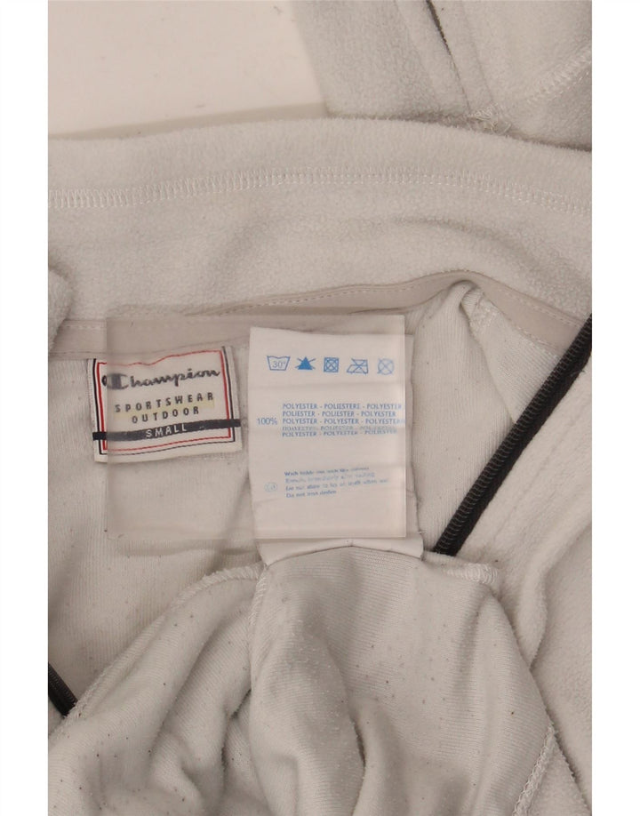 Damska kurtka polarowa Champion Graphic UK 10 Small, biała, poliestrowa