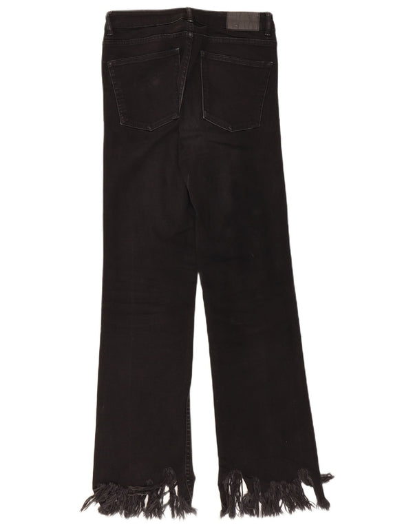 Damskie proste dżinsy ZARA EU 36 XS W26 L27 Czarne