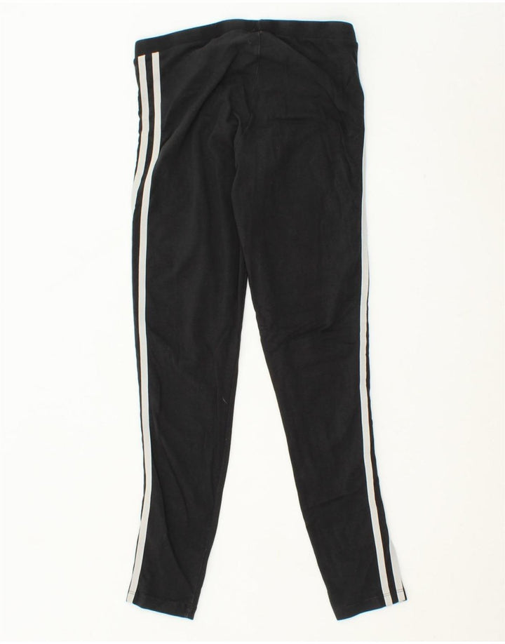 ADIDAS Womens Leggings UK 10 Small Black Cotton Vintage Adidas and Second-Hand Adidas from Messina Hembry 