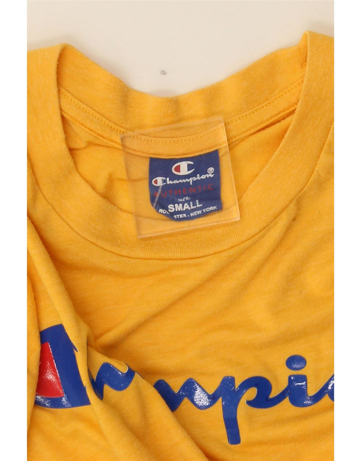 Męski T-shirt Champion z grafiką, mały, żółty