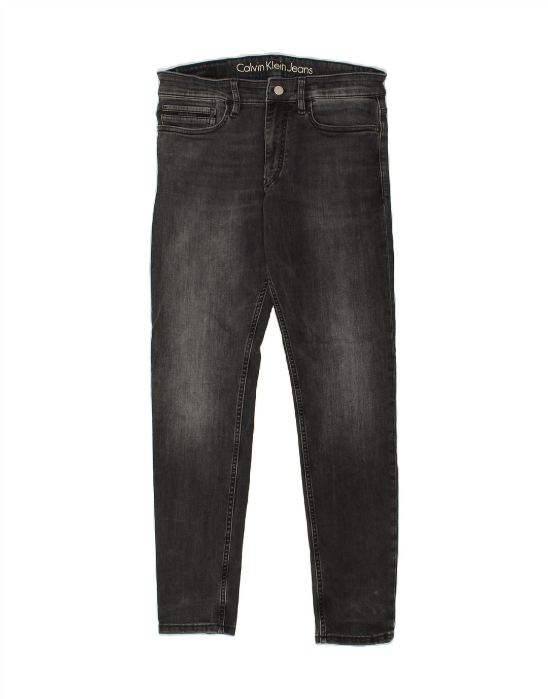 CALVIN KLEIN Womens Slim Jeans W33 L31 Grey Vintage Calvin Klein and Second-Hand Calvin Klein from Messina Hembry 