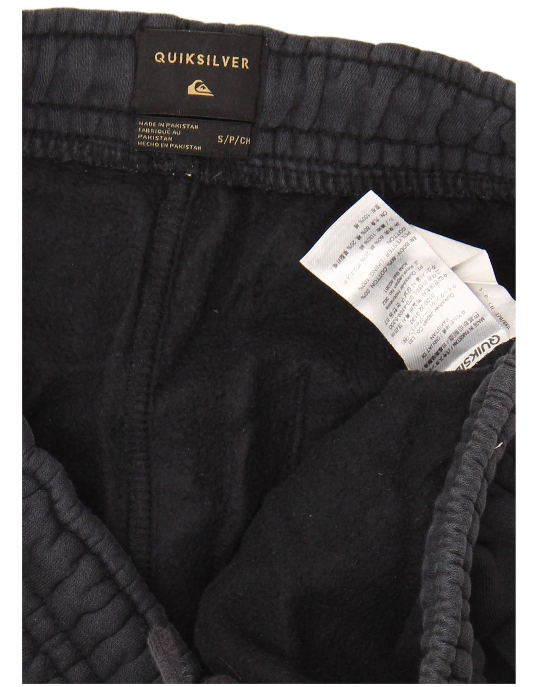 QUIKSILVER Mens Tracksuit Trousers Small  Black Cotton