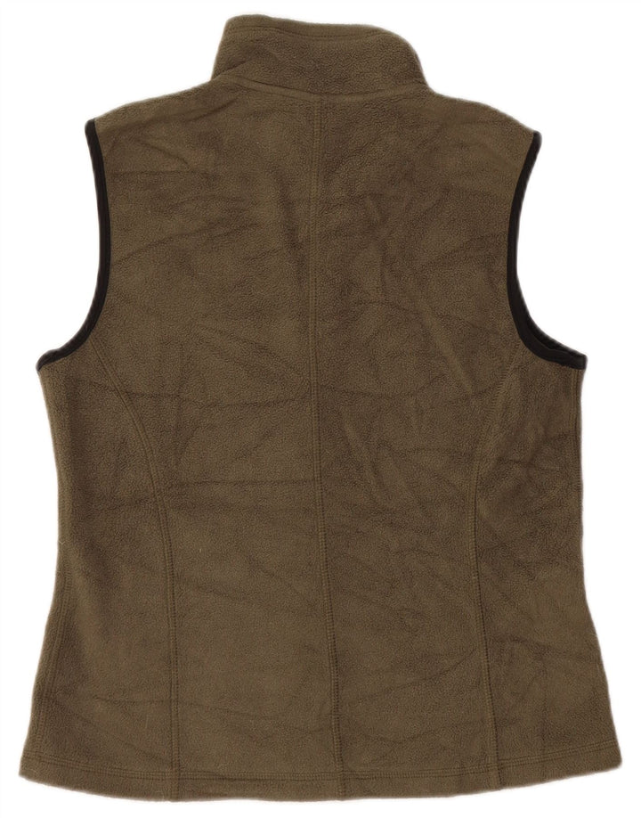 Damska kamizelka polarowa Eddie Bauer UK 10, mała, khaki, poliester