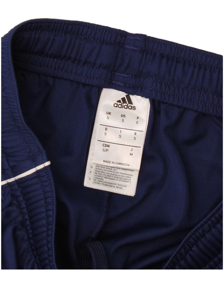 ADIDAS Mens Climalite Sport Shorts Small Navy Blue Polyester