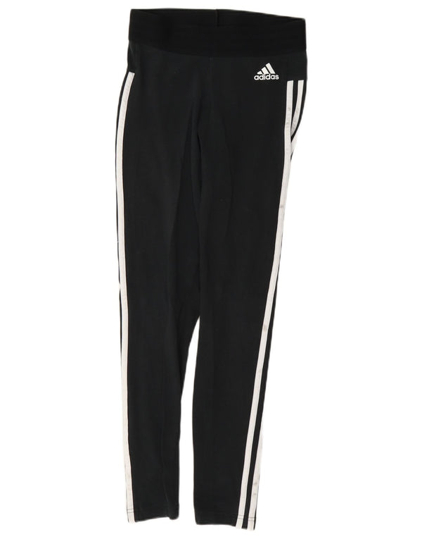 Legginsy damskie Adidas Slim Fit UK 8/10, małe, czarne, bawełniane